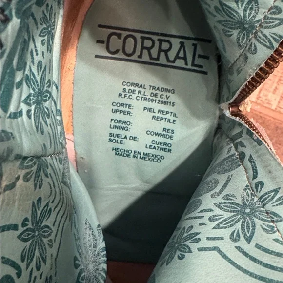 Corral Gray Snakeskin Heeled Boots - Picture 4 of 4